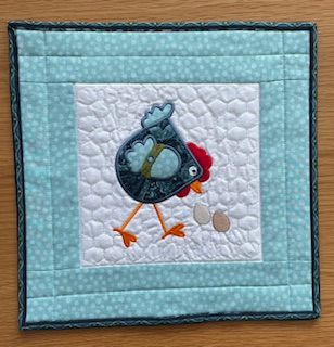 Quilted & Embroidered Table Topper/Wall Hanging