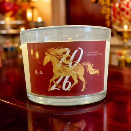Red and gold year of the horse