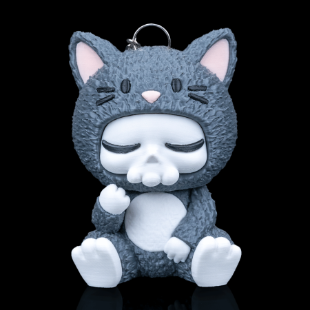 Whispurr Kitty – A Dark Cute Skull Cat by Everlab
