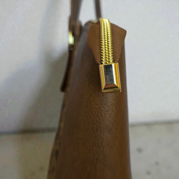 Brown Cork/Vinyl Tote Bag