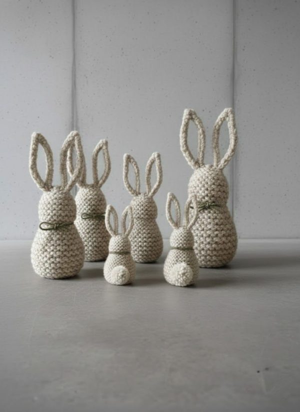 Minimalist Knitted Decor Bunny