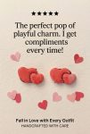 Double Heart Handmade Earrings – Playful and Charming