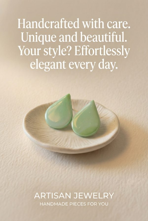 Fresh Mint Teardrop Earrings – Simple, Modern, and Effortlessly Chic