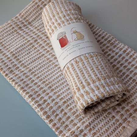 Set of 2 - Handwoven Hand Towels - Bathroom - Multiple Colours Available