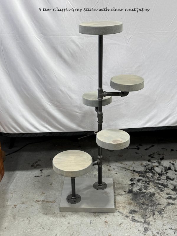 Industrial Plant Stand: 5,6 or 7 Tier Freestanding Metal Plant Holder - FREE SHIPPING