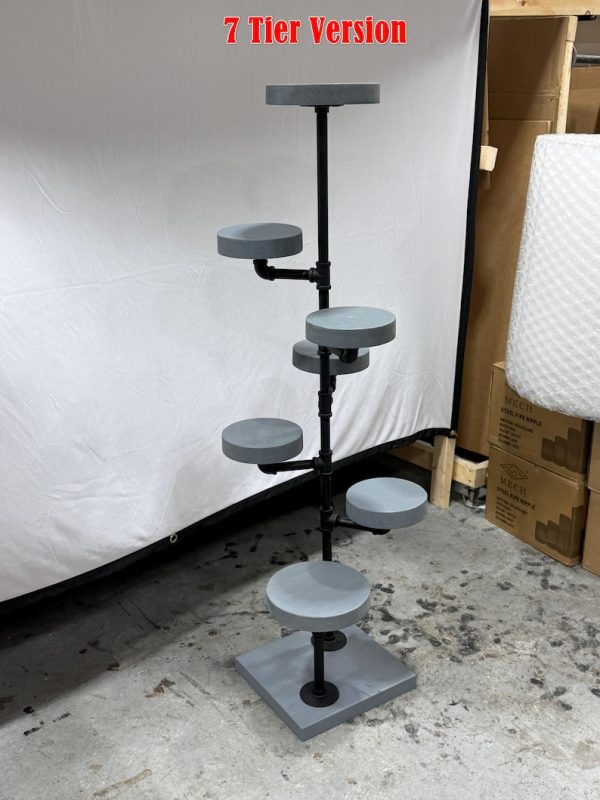 Industrial Plant Stand: 5,6 or 7 Tier Freestanding Metal Plant Holder - FREE SHIPPING