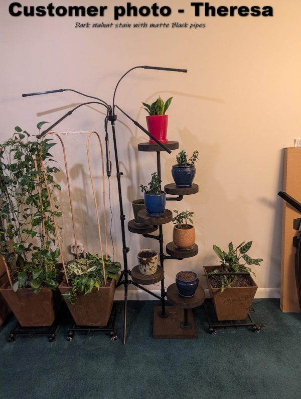 Industrial Plant Stand: 5,6 or 7 Tier Freestanding Metal Plant Holder - FREE SHIPPING