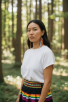 Metis Sash Canadian Indigenous Seed Beaded Fringe Earrings - Hook, Stud & Clip-on Available