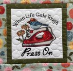 Quilted & Embroidered Table Topper/Wall Hanging