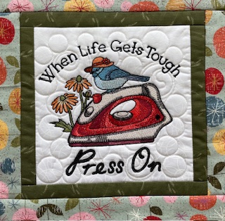 Quilted & Embroidered Table Topper/Wall Hanging
