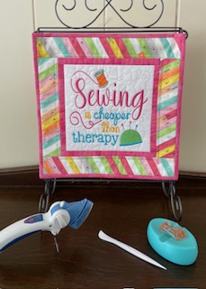 Quilted & Embroidered Table Topper/Wall Hanging