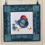Quilted & Embroidered Table Topper/Wall Hanging