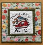 Quilted & Embroidered Table Topper/Wall Hanging