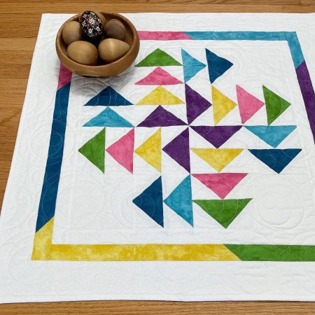 Quilted Flying Geese Table Topper