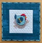 Quilted & Embroidered Table Topper/Wall Hanging
