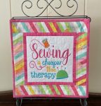 Quilted & Embroidered Table Topper/Wall Hanging
