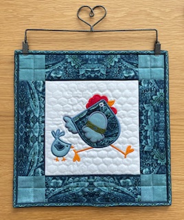 Quilted & Embroidered Table Topper/Wall Hanging