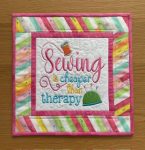 Quilted & Embroidered Table Topper/Wall Hanging