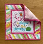 Quilted & Embroidered Table Topper/Wall Hanging