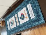 Quilted & Embroidered Table Topper/Wall Hanging