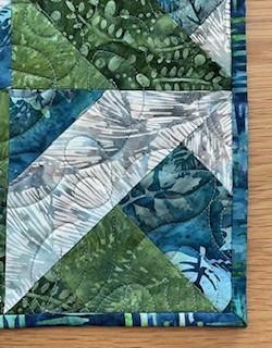 Quilted Batik Table Topper