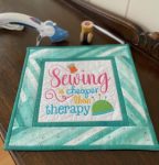 Quilted & Embroidered Table Topper/Wall Hanging