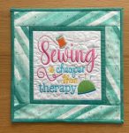 Quilted & Embroidered Table Topper/Wall Hanging