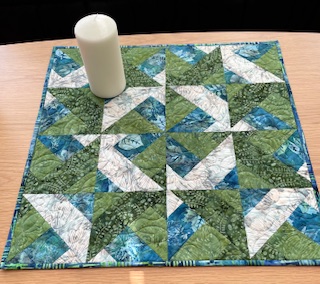 Quilted Batik Table Topper