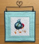 Quilted & Embroidered Table Topper/Wall Hanging