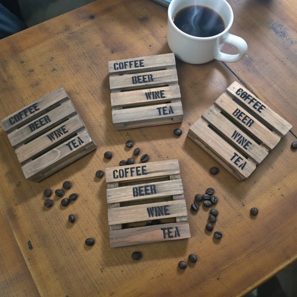 Rustic Pallet Coasters