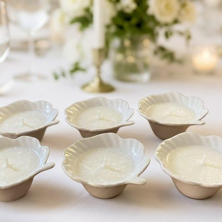Wedding Reception Décor - Elegant Tealight Favors for Buffet Table