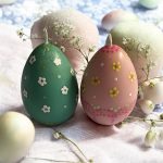 Easter Egg Pillar Candles – Cocosol Soy Wax with Vanilla Orchid Fragrance – Handcrafted Spring Decor