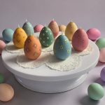 Easter Egg Pillar Candles – Cocosol Soy Wax with Vanilla Orchid Fragrance – Handcrafted Spring Decor
