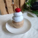 Wool Felt Cherry Cupcake | Imaginative Play | Tea Party