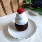 Wool Felt Cherry Cupcake | Imaginative Play | Tea Party