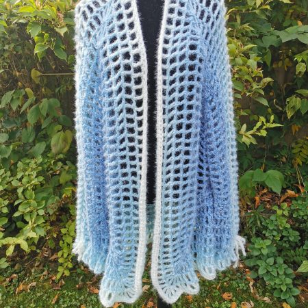 Oversized Long Lacy Cardigan, Long Crochet Mesh Vest