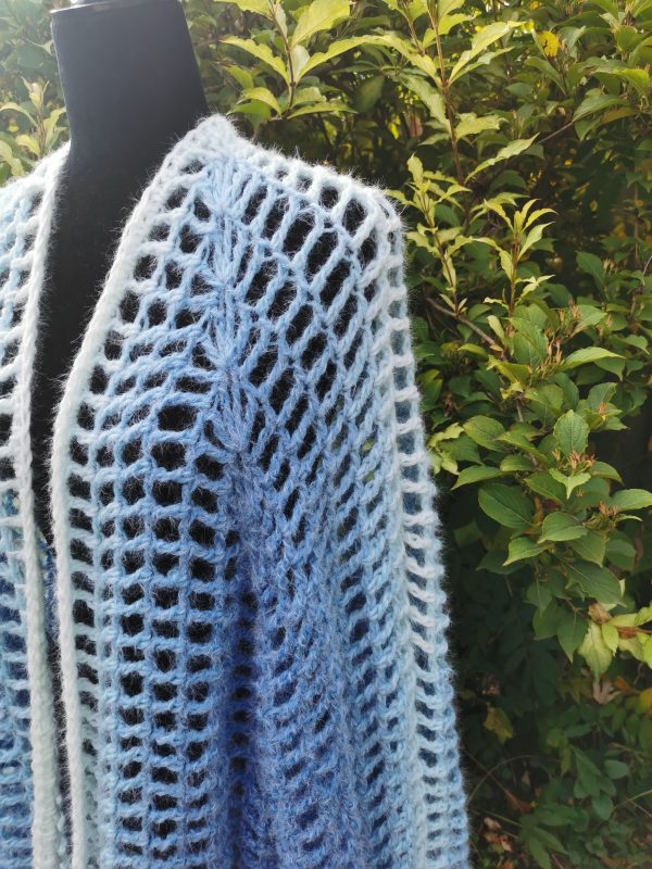 Oversized Long Lacy Cardigan, Long Crochet Jacket