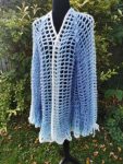 Oversized Long Lacy Cardigan, Long Crochet Jacket