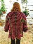 Oversized Mesh Crochet Cardigan