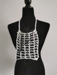 Handmade Metallic Woven Handbag - White Iridescent Purse