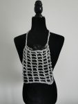Handmade Metallic Woven Handbag - Silver Purse