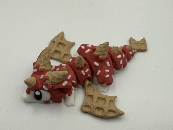 Articulated Baby Dragon with Candy Egg: 3D Printed Fidget Toy