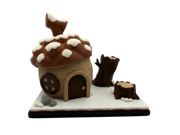 Flexi Squirrel Acorn House Playset – 3D Printed Woodland Scene