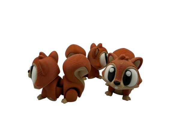 Flexi Squirrel Acorn House Playset – 3D Printed Woodland Scene