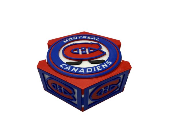 Montreal Canadians Inspired 3D Printed Coaster Set – Set of 8 with Holder