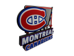 3D Printed Montreal Canadiens Desk Art Piece