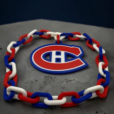 Montreal Canadiens Fan Chain – Large 3D Printed Hockey Necklace