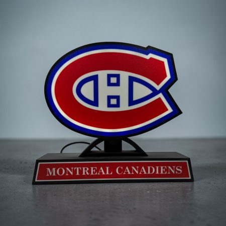 🔴🔵 Montreal Hockey LED Light Box – 3D Printed Fan Decor