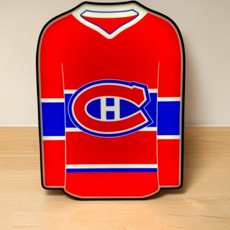 🔴🔵 Montreal Hockey Jersey LED Light Box – 3D Printed Fan Decor