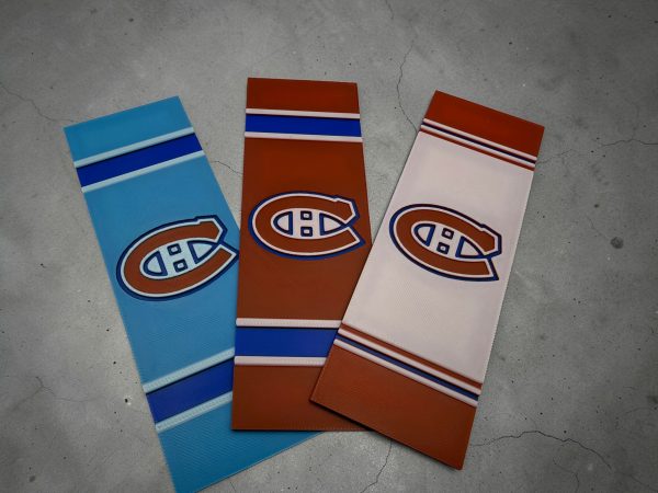 📚🏒 Montreal Hockey Inspired 3D Printed Bookmark Set – Set of 3 with Display Stand 🏒📚